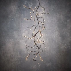 Décors Véronneau Illuminated brown branch with 288 LED lights, 118"< Christmas Lights